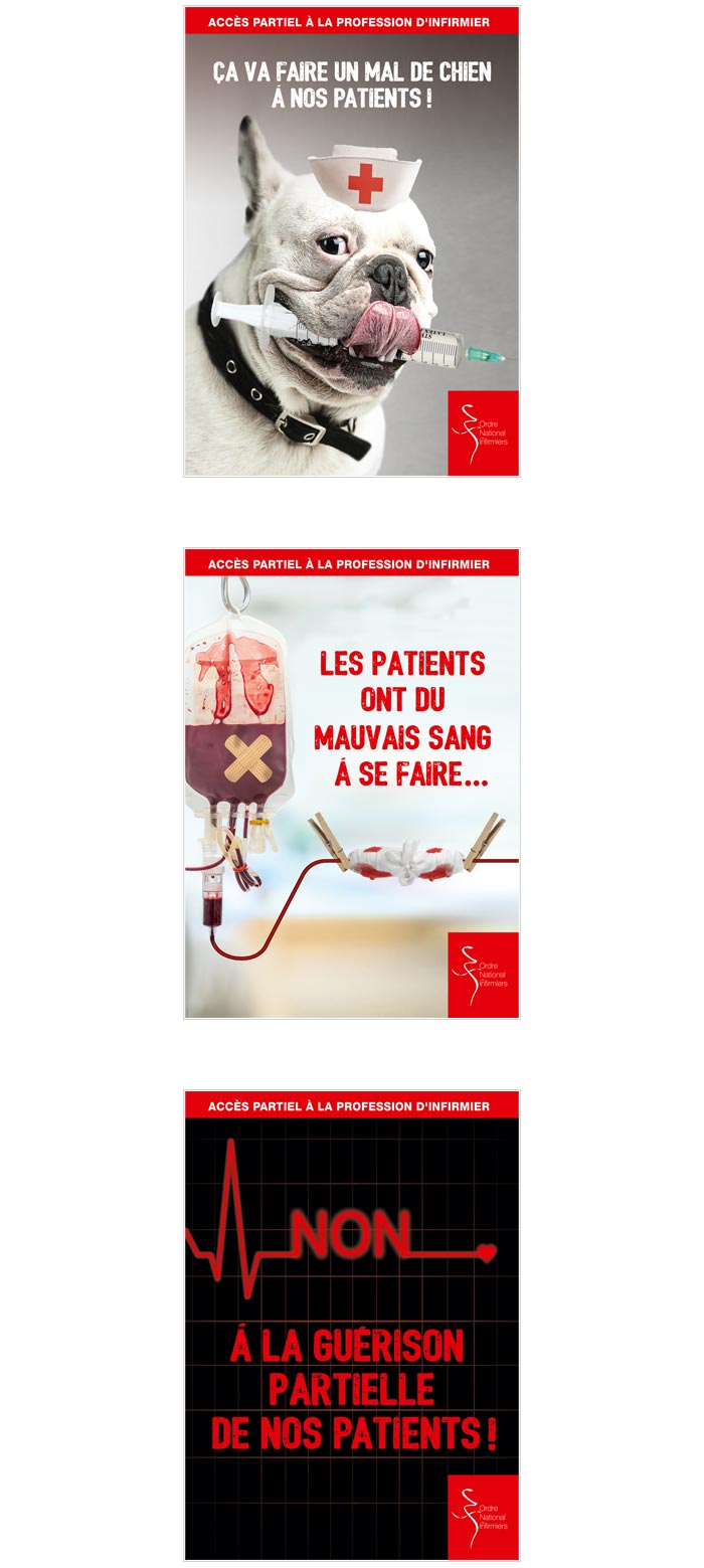 affiches print pour mobilisation infirmiers