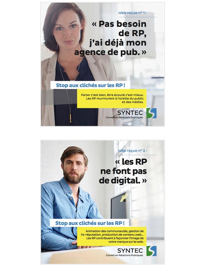 campagne publicitaire pour syndicat d'agences de communication