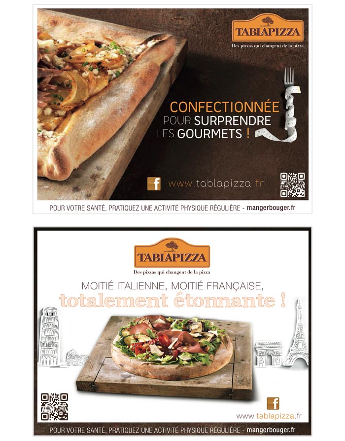 Affiches et supports print pour restaurants