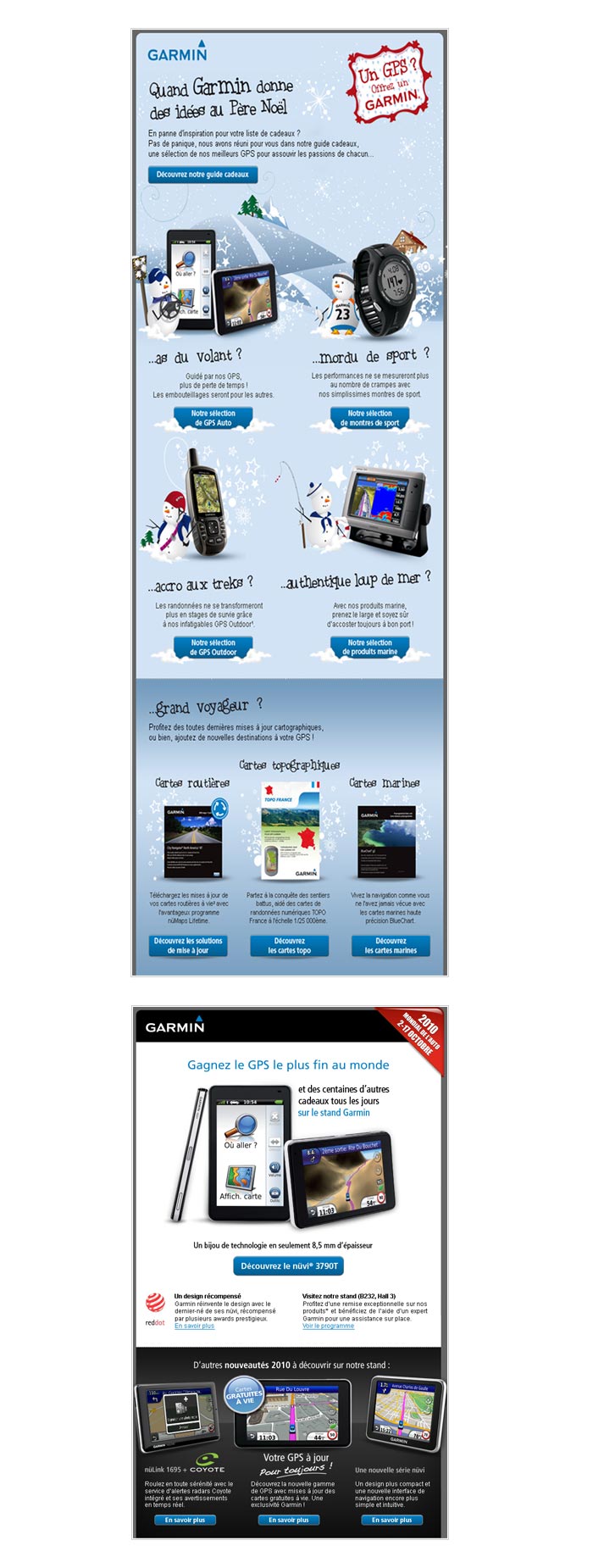 e-mailings abonnés newsletter sur produits high tech