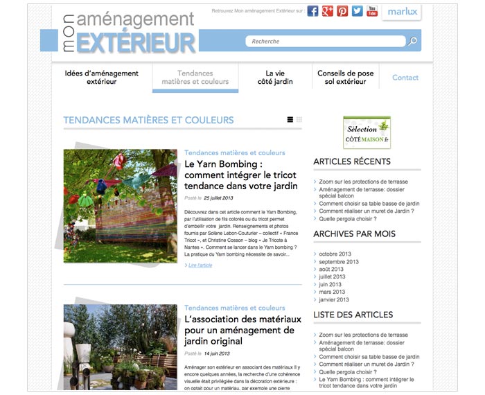 blog grand public sur la décoration de jardin