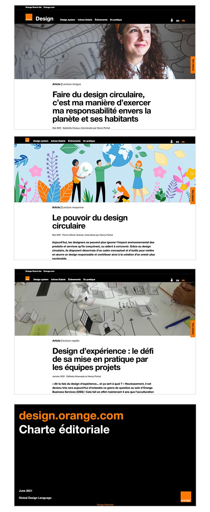 site web sur le design